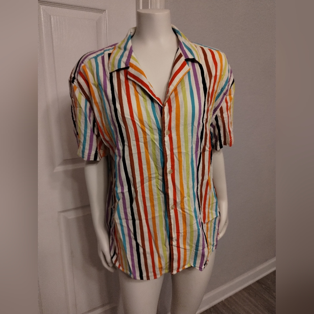 Rainbow Striped Shirt